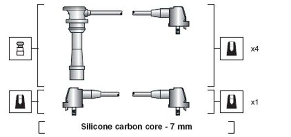 MAGNETI MARELLI Sytytysjohtosarja 941318111189